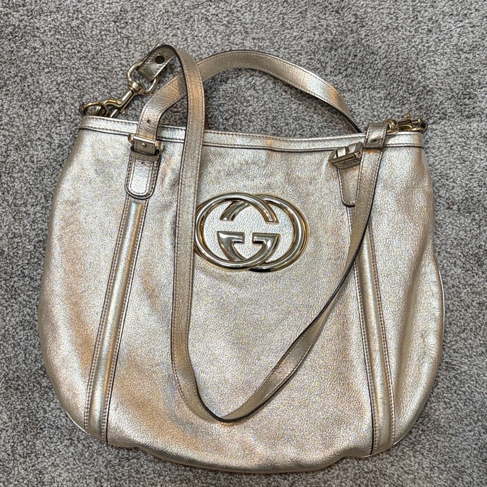 Gucci Metallic GOLD Shoulder Bag